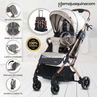 Coche De Paseo Maleta «SUNNY GOLD» Beige