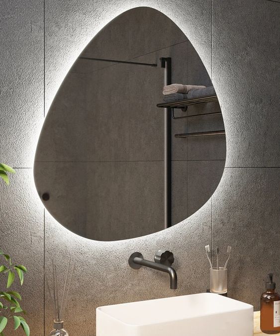Espejo led curvo 70x85cm