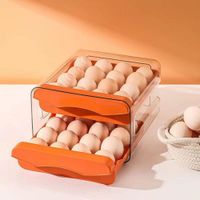 Porta huevos organizador de 2 niveles huevera acrilica