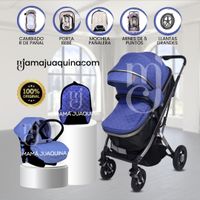 Coche Moisés con Porta Bebé «STAR VIP» Blue