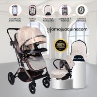 Coche Moisés con Mochila Pañalera «STAR» Beige