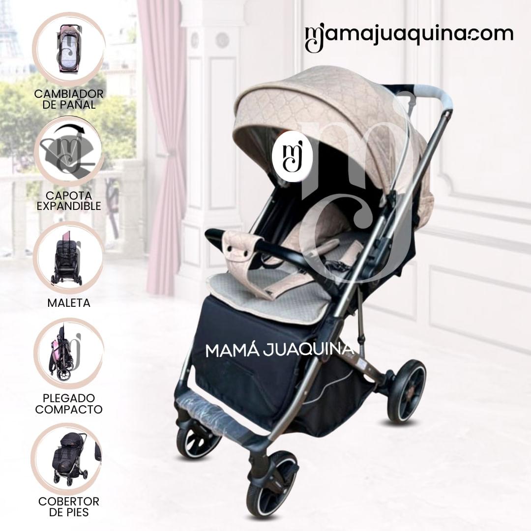Coche de Paseo Maleta «LIVANO TRAVEL» Beige