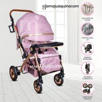 Coche Cuna De Lujo «ROMANI» Pink