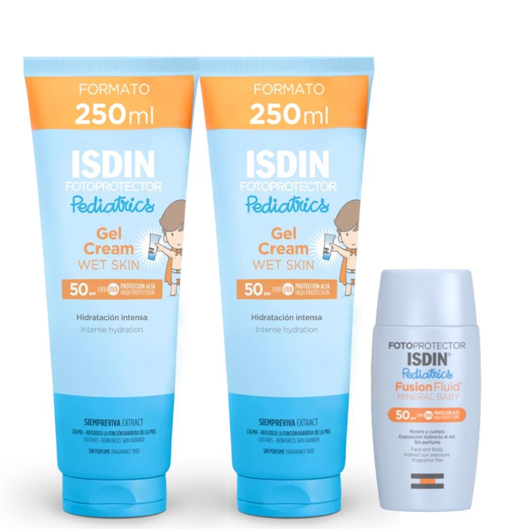 Fotoprotector Pediatrico Fusion Mineral Baby 50ml + 2 Gel Crema 250ml