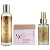 Shampoo + Mascarilla 400ml + Elixir Wella Luxe Oil Keratin