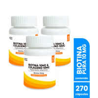 Biotina Pura 10mg Capsulas 90und - Dermo Sumak 3 Uni