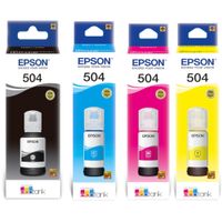 Tinta Epson T504 Pack de 4 Colores 504 Negro Cyan Magenta Amarillo