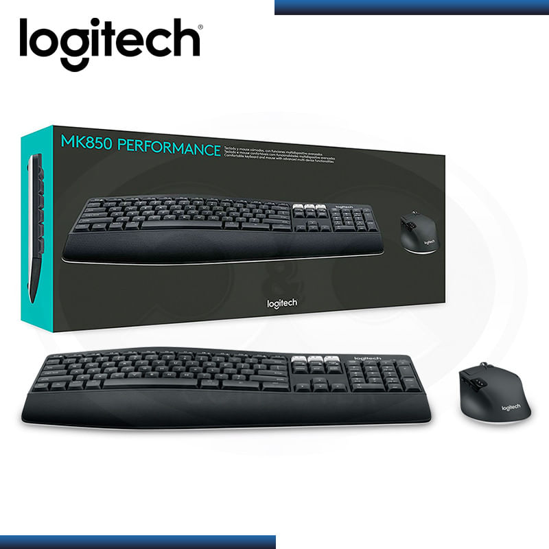 KIT LOGITECH TECLADO+ MOUSE MK850 WIRELESS USB BLACK (PN 920-008659)