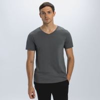 Polo Hombre V Neck Pre Nac Gris Malabar