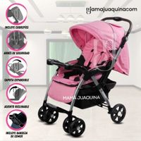 Coche Cuna De Lujo «YODIE» Pink