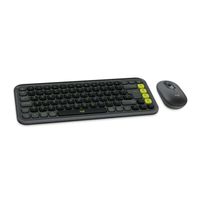 Teclado Logitech + Mouse Pop Icon Bluetooth Grafito y verde