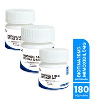 Minoxidil 5mg & Biotina 10mg 60capsulas Dermo Sumak 3 Uni