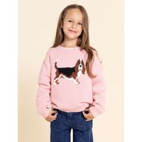 Chompa Para Niña Algodón Basset Rosado Hush Puppies Kids