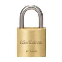 Candado Cobre Sólido 20mm con grillete Kwikset