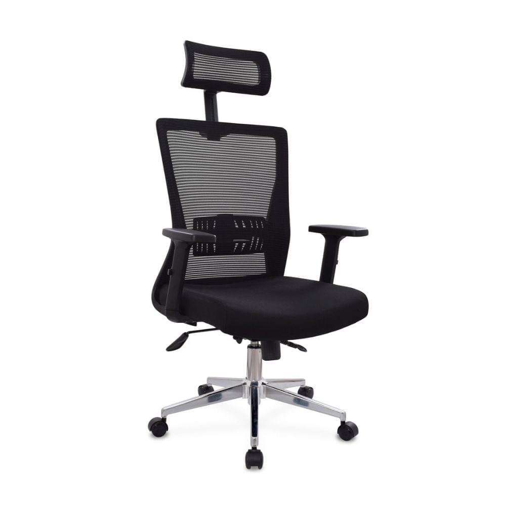 Silla de escritorio Ken con Cabecero Negro Bonno