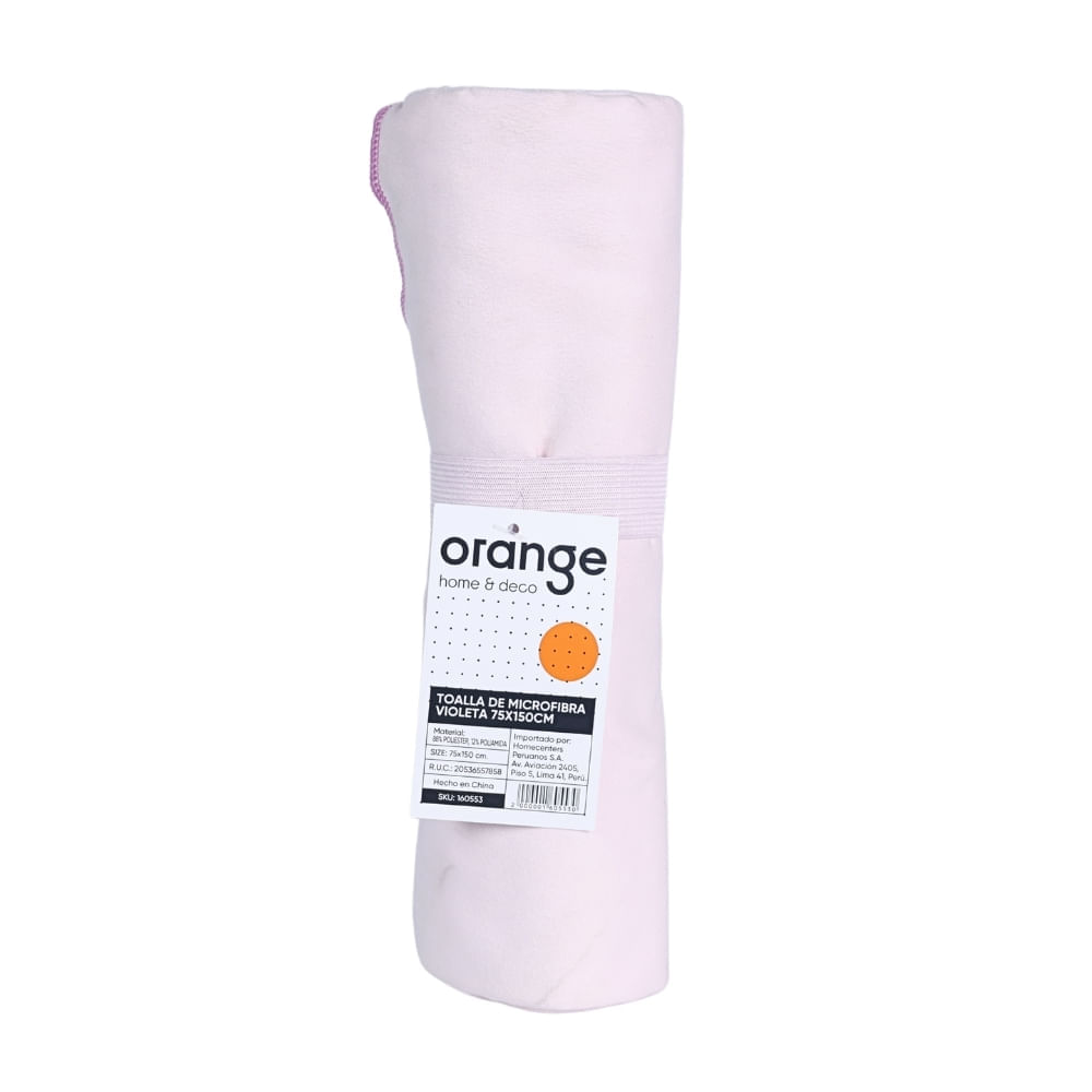 Toalla de Microfibra Violeta 75x150cm Orange