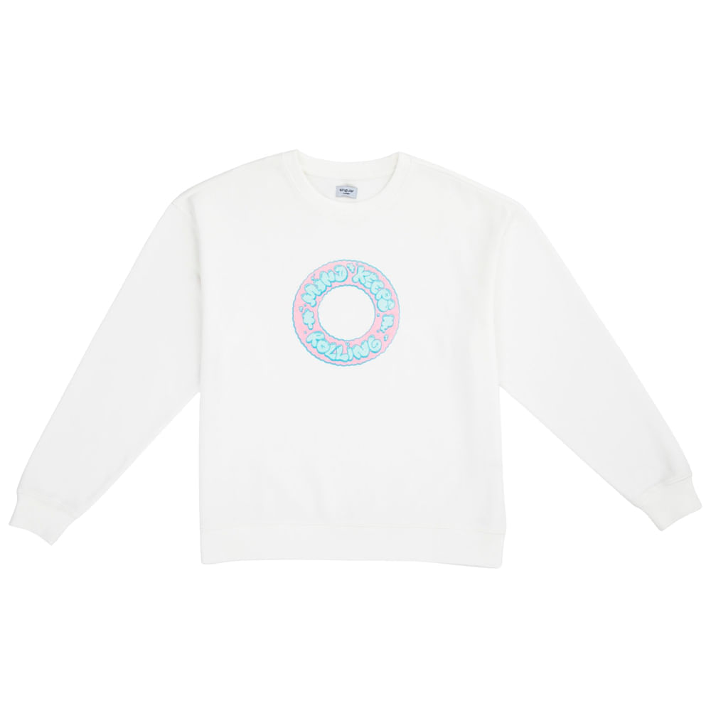 Polerones manga larga cuello redondo print Mujer SINGULAR