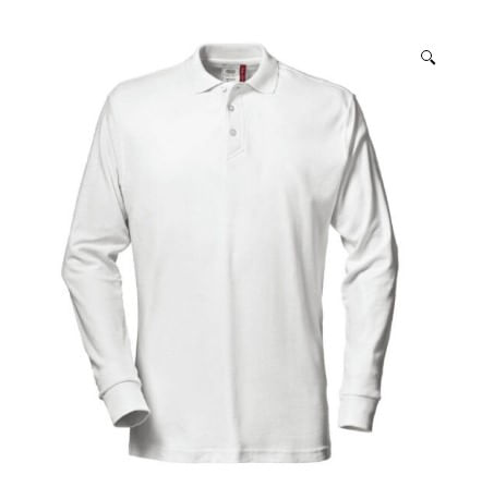 Polo Camisero Manga Larga Blanco