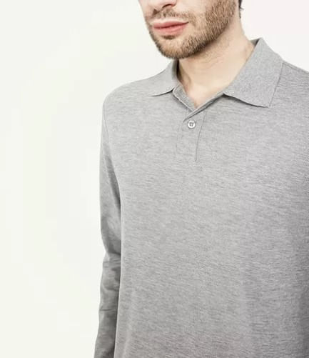 Polo Camisero Manga Larga Melange