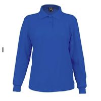 Polo Camisero Manga Larga Azulino