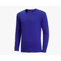 Polo Cuello Redondo Manga Larga Azulino