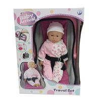 Muñeca Deluxe Bebe Con Asiento De Carro De Juguete