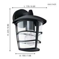 Lámpara Pared Eglo Aloria 1X60W