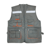 Chaleco De Drill Tipo Panoply Gris