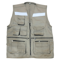 Chaleco De Drill Tipo Panoply Beige