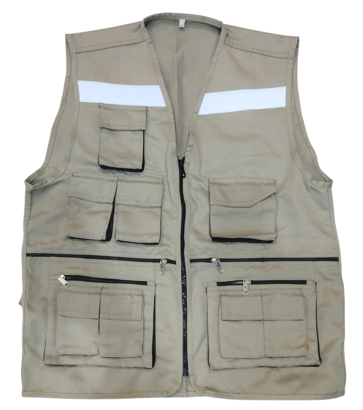 Chaleco De Drill Tipo Panoply Beige
