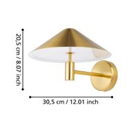 Aplique Eglo Paraguay 1X12W 1360