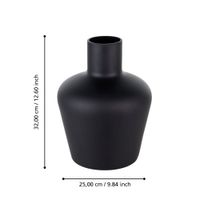 Jarrón Negro Eglo Samuntai D250
