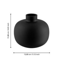 Florero Negro Eglo Asindro D130