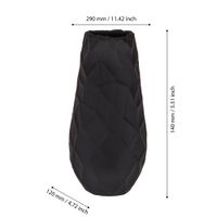 Jarrón Negro Eglo Buluan H290 A120