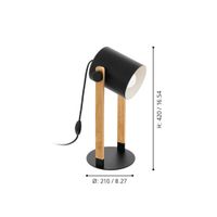 Lámpara De Mesa Eglo Hornwood E27