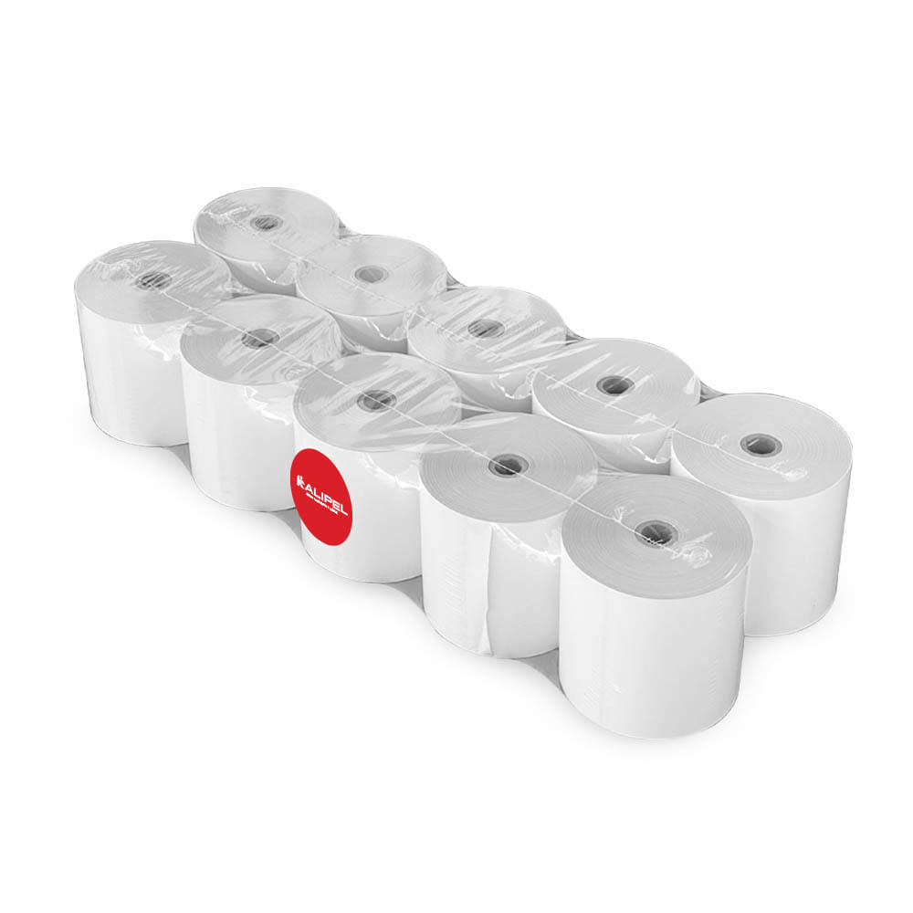 Papel Termico 10 Rollos Contometro 80x80mm KALIPEL