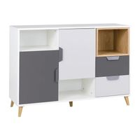 Cómoda Infantil Leslie multicolor TU MESITA 2 cajones 2 puertas