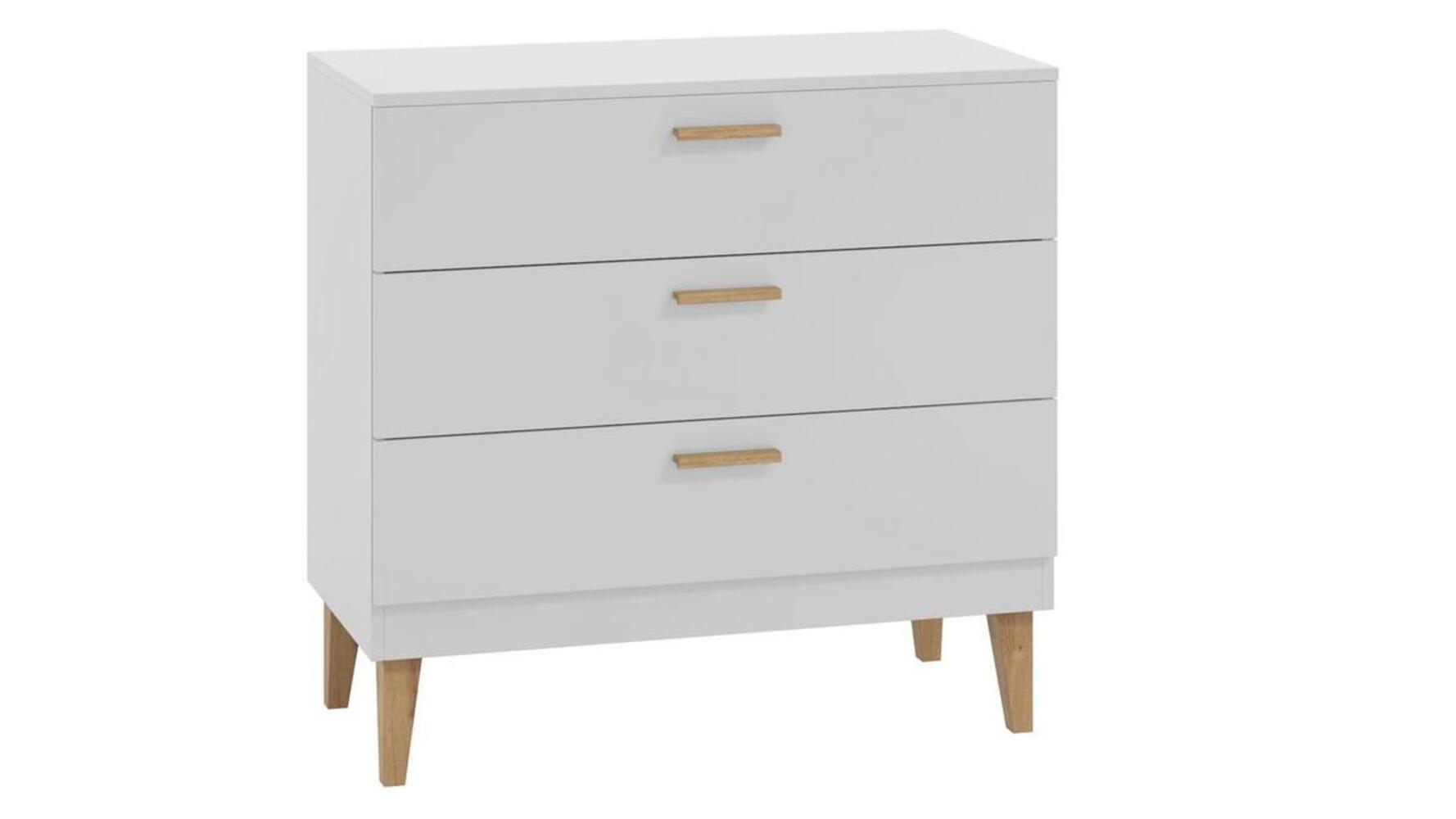 Cómoda Clásica Budapest 3 cajones color Blanco TU MESITA