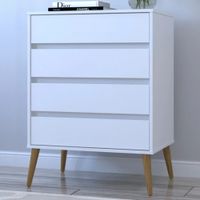 Cómoda Multiusos Fiorentina color Blanco 4 cajones TU MESITA