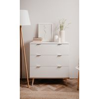 Cómoda Clásica Ivonne color Blanco 3 cajones TU MESITA