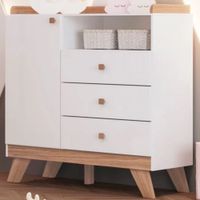 Cómoda Infantil Padme color Blanco 3 cajones TU MESITA