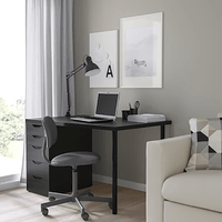 Escritorio Minimalista Chris 120 cm Negro