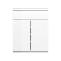 Cómoda Clásica Pierina 1 cajón 2 púertas TU MESITA color Blanco