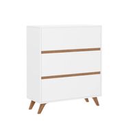 Cómoda Clásica Corso color Blanco 3 cajones TU MESITA