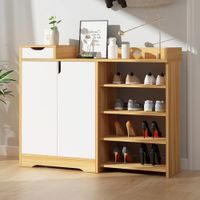 Zapatero Contemporáneo Marrón Guinea 101cm
