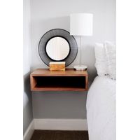 Velador Flotante Contemporáneo Hermes Marrón 41cm