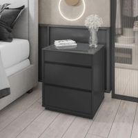 Velador Moderno Yidah con Organizador Negro
