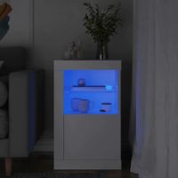 Velador Clásico Jones luces LED color Blanco TU MESITA 1 puerta