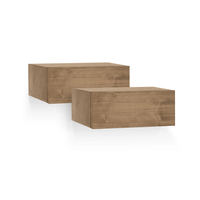 Velador Flotante Contemporáneo Yong Set de 2 Marrón 40cm