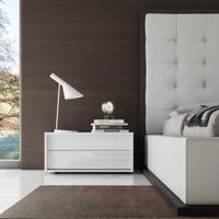 Velador Contemporáneo Blanco Borja 76cm